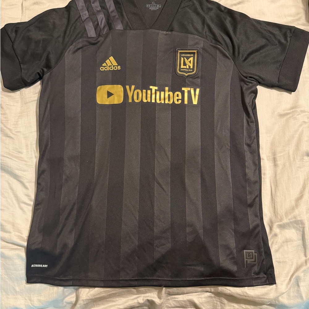 Adidas Black and Gold LAFC Jersey